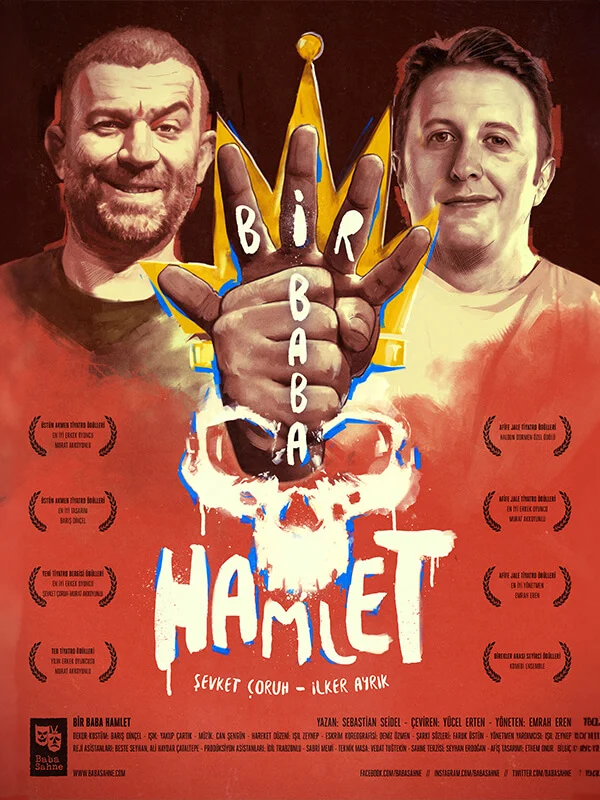 Bir Baba Hamlet oyun afişi