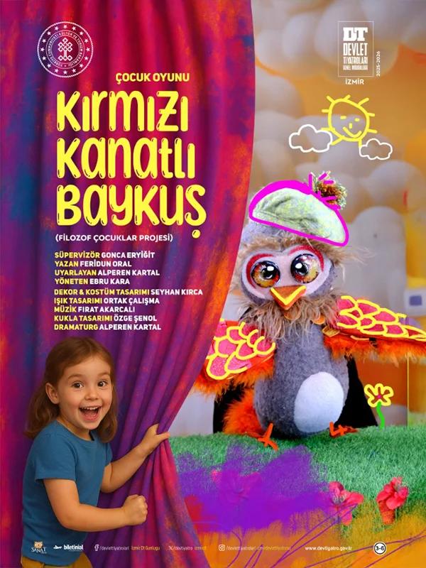 KIRMIZI KANATLI BAYKUŞ (Filozof Çocuklar Projesi) afişi